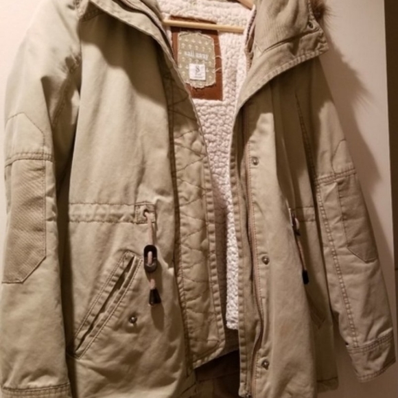 Bershka Sherpa Parka with Fur Lined Hood - Picture 2 of 5